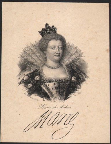 1850 gravure portrait marie - gravure,