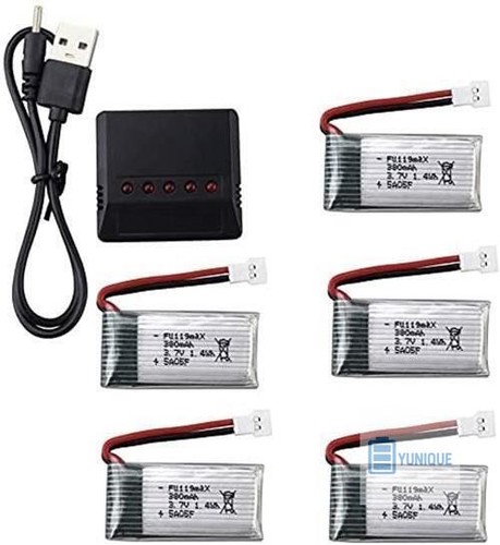 Chargeur et 5 batteries - 5,