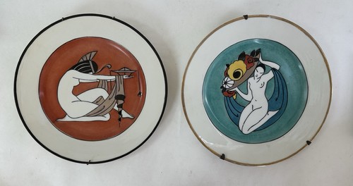 Ancienne paire assiettes - , art