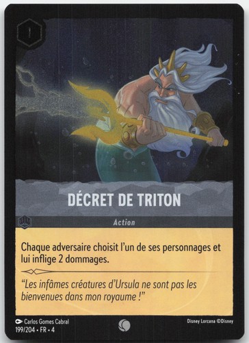 Carte lorcana décret - carte, de