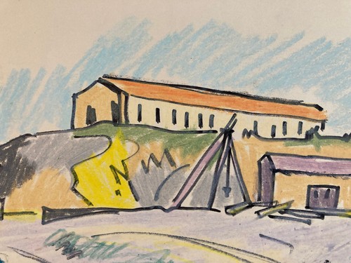 Beau dessin encre - encre, aquarelle