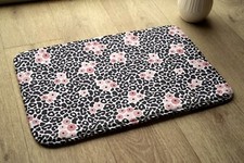 Tapis de Baignoire Douche Antidérapant 75x45 cm - Abstraction léopard