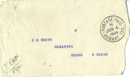 Australia tasmania 1904 cover - tasmania,