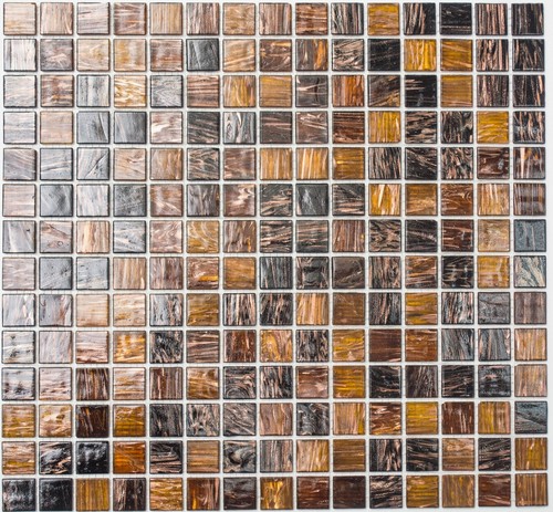 Pâte verre carreau braun - verre,