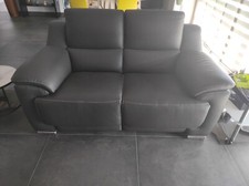 canapé relax tout cuir -  deux places- électrique 