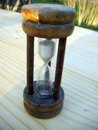 Vintage wooden egg timer - vintage,