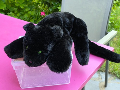 Peluche vintage panthere noire - vintage,