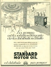 Publicité ancienne automobile Standard motor oil Solex 1927 issue magazine