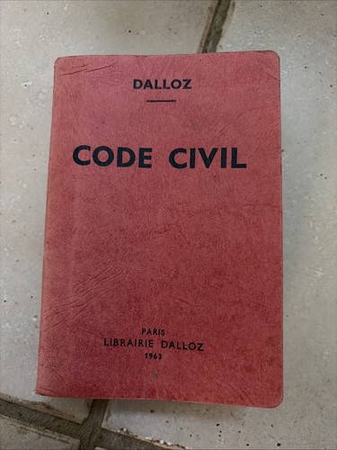 Code civil dalloz 1963 - code,