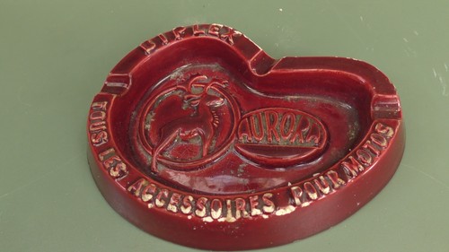 Cendrier vintage biplex signé - vintage,