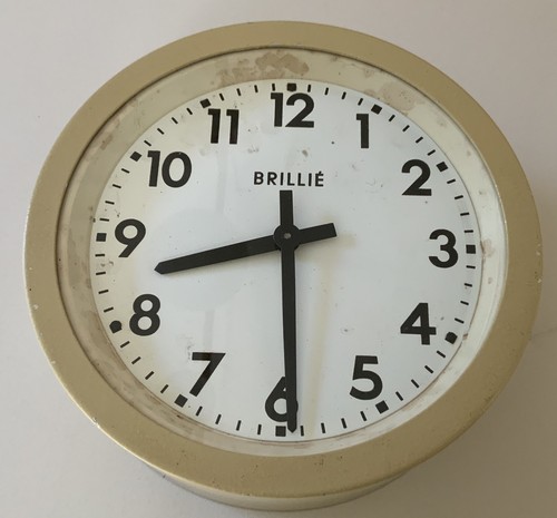 Horloge industrielle ancienne - horloge,