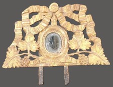 Fronton de miroir XVIII en