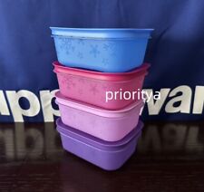 Tupperware Freezer Mates PLUS Small Shallow Snowflake Container 450ml Set 4 New