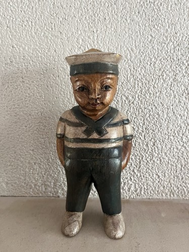 Statuette marin bois - statuette,