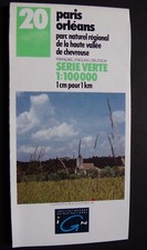 carte IGN série verte 20 - PARIS ORLÉANS - 1992