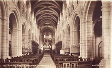 "Buckfast Abbey Church (Intérieur)" Carte postale ancienne Saint-Valentin *Li...