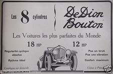 PUBLICITÉ 1919 DEDION BOUTON