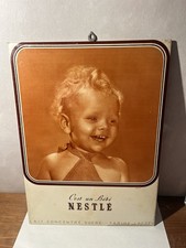 Plaque publicitaire nestle - plaque,
