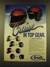 1990 Arai F-1 and Classic Motorcycle Helmets Ad - Cruise in top gear