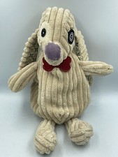 Plush blanket LES DEGLINGOS dog beige 30 cm design France ?? used