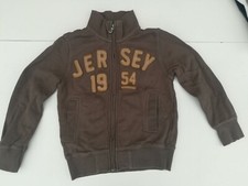 BENETTON 4 / 5 ans Garçon : Gilet marron Jersey 1954 longues manches