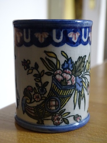 Gien eme faience petit vase - 19,