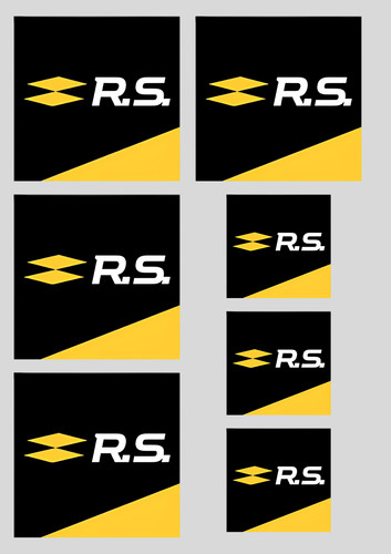 Stickers vinyle renault - 7x, "renault