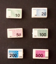 PLAYMOBIL - 6 Bundles of Bank Bank Police Thief Notes - Used -