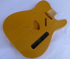 Tele Vintage Style Guitar Body 2pcs Centre Joined Alder Trans Yellow  ≦2.16kg