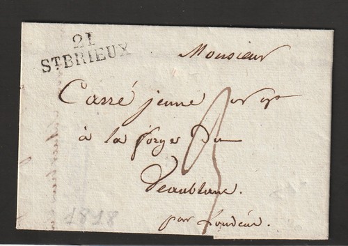 Lettre marque postale st - lettre,