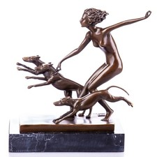 Sculpture en bronze Femme avec