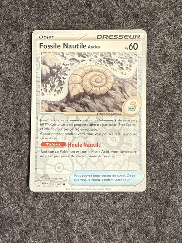 Carte pokémon fossile - carte,