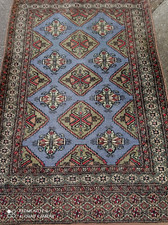 Antique Persian Hand Knotted Wool Rug Karachi Pakistan Afghan Orient Rug