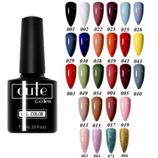 GEL UV DEL couleur paillettes base manteau supérieur imbibé gel vernis à ongles