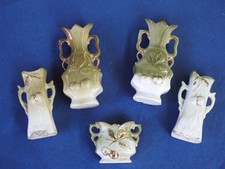 Lot de 5 anciens petits vases