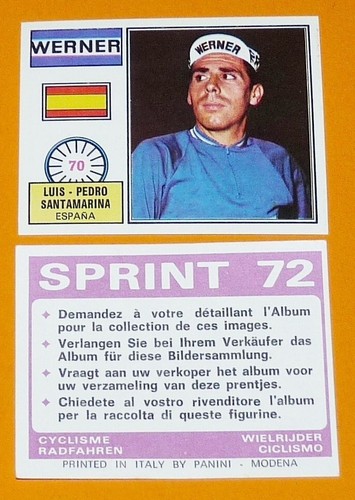 Panini sprint cyclisme 1972 - panini,