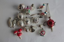 Lot 18 Christmas Decorations Glass Balls Christmas Ornament Santa (69733)