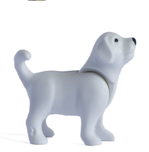 Playmobil figurine chiot - chiot, blanc