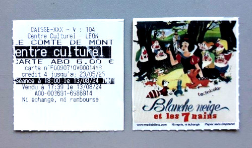 Lot tickets de cinéma - tickets,
