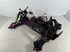 UPGRADED HPI Savage 1/8 4x4 Nitro Monster Truck Roller Slider Chassis Used MK30