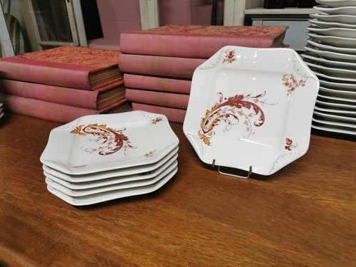 Assiettes dessert porcelaine - assiettes,