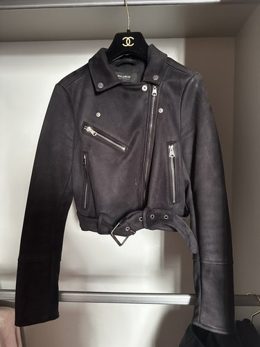 Veste biker effet daim - biker,