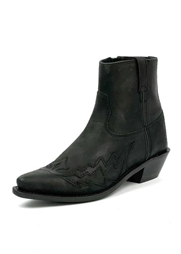 Bottes basses cuir western - en,