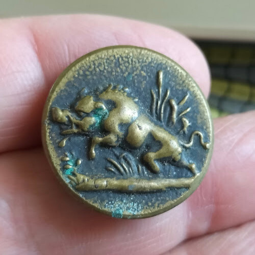 Ancien bouton chasse - bouton,