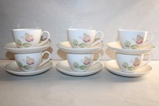 6 tasses et soucoupes thé ou