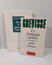 Grevisse Le Francis Correct Guide Pratique Book & Precis de Grammaire Francaise