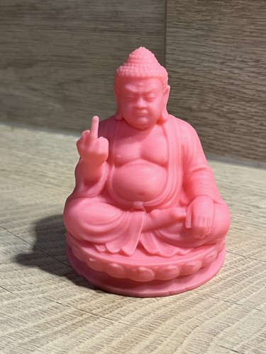 Statue bouddha rose - rose, doigt