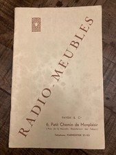 OLD CATALOG RADIO FURNITURE TSF PICK UP 1930 RECORD TURNER