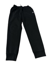 Champion Men Black Athletic Pull on Taper Sweatpants Large