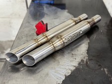 Slash Cut Cafe Racer / Bobber Exhaust Tips BMW R80 R100 Airhead